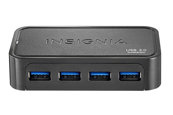 Insignia4端口USB-3.0-HUB-600