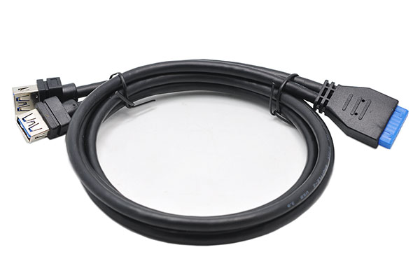 浩鑫SHUTTLE前置面板线USB3.0数据线主板直插1920pin转USB3.0-600