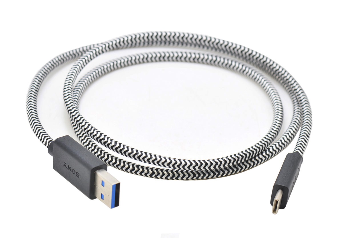 Sony 索尼 USB3.0 USB-A to USB-C 数据线 Type-c 尼龙编织绳快充线