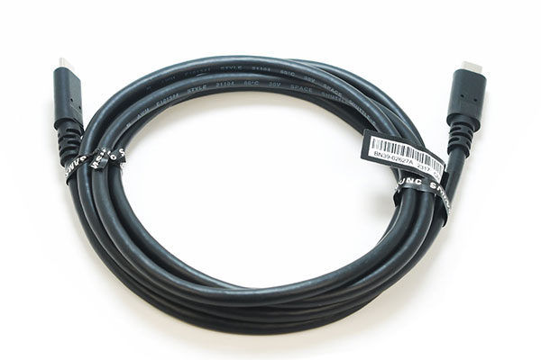二米长三星Samsung-显示器联接线缆BN39-02627A-USB-C-TO-USB-C-USB3.2-Gen1-EMARK芯片-PD3.0-20V5A-雷电3-20G被动线-C-C-iPhone-15手机数据充电线-23